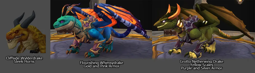 Dragonflight Timewalking Skyriding Mount Customizations.