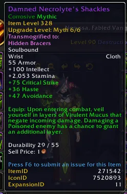 Corrosive item.