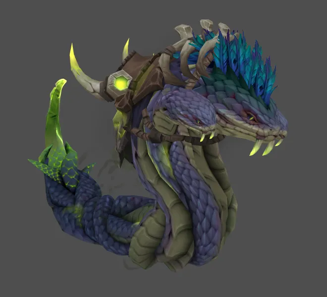 Indigo Coiled Horror mount.