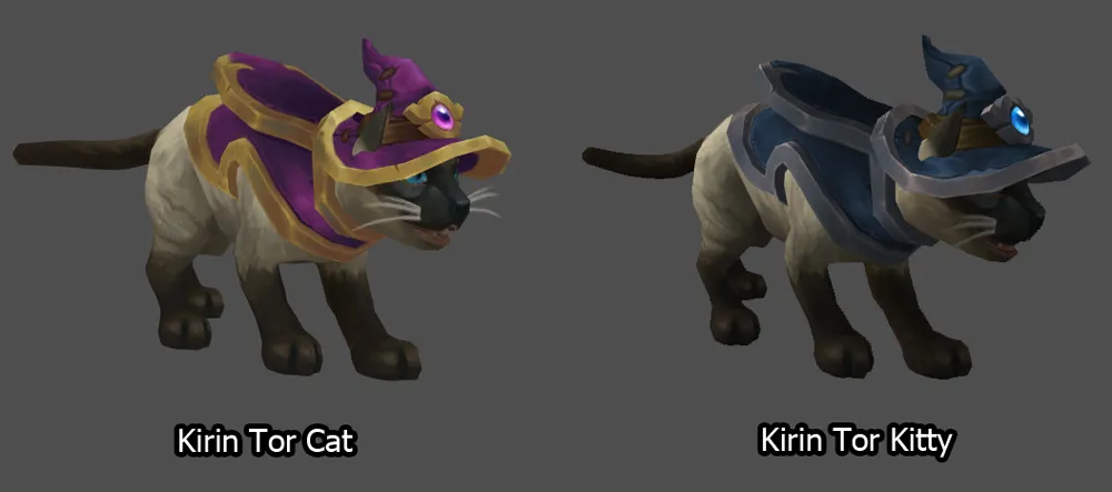 Kirin Tor Cat and Kirin Tor Kitty.