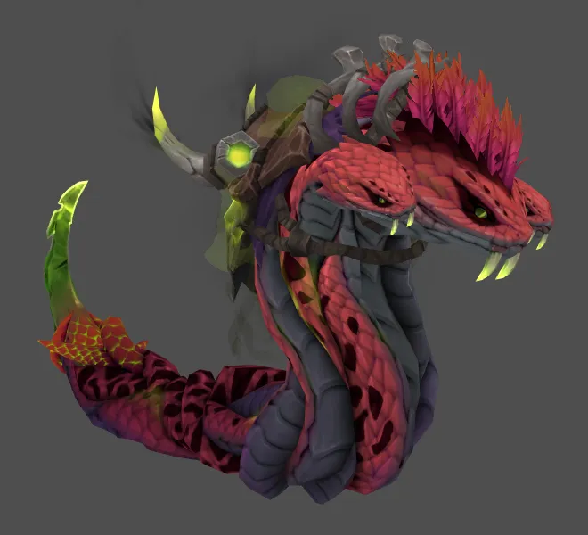 Pink Writhes Mount Model.