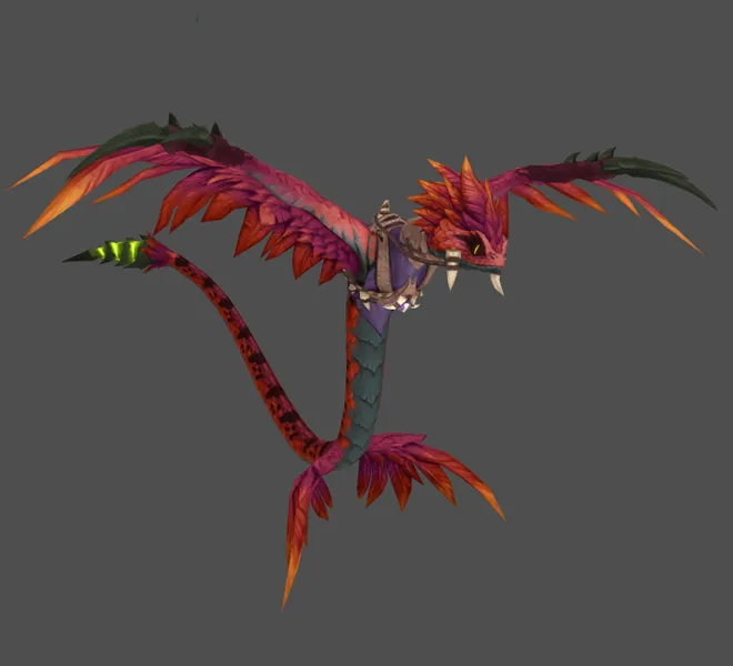 Pink Skyfang mount model.