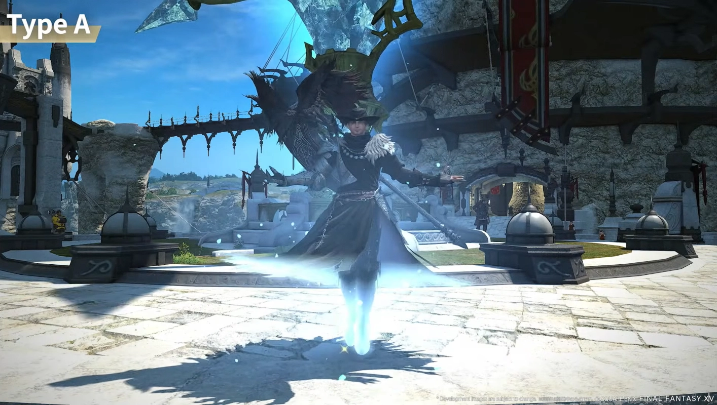 Type A teleport animation