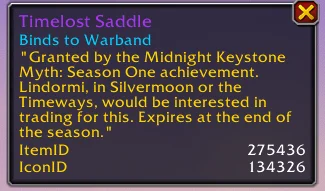 timelost saddle tooltip