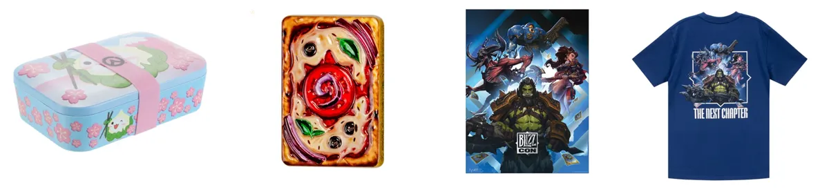 Merchandising from other Blizzard franchises.