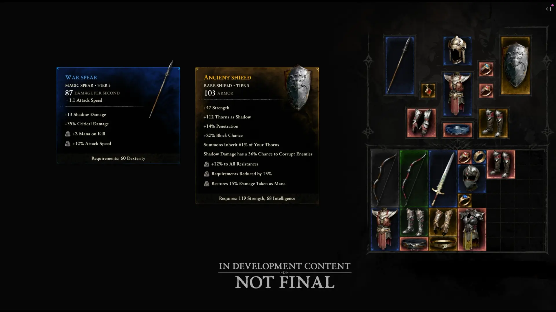 Diablo 5 Paperdoll/Inventory Screen