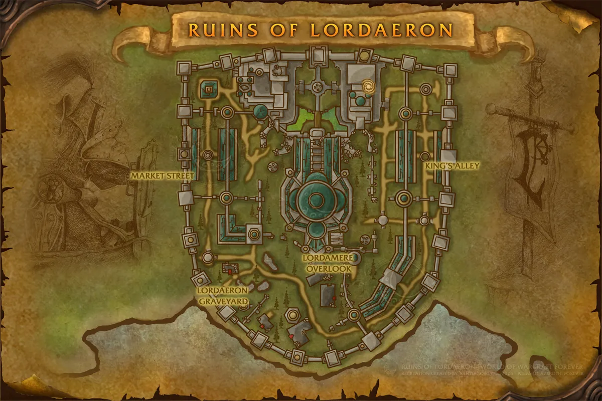 Ruins of Lordaeron map by Santiago Reyes.