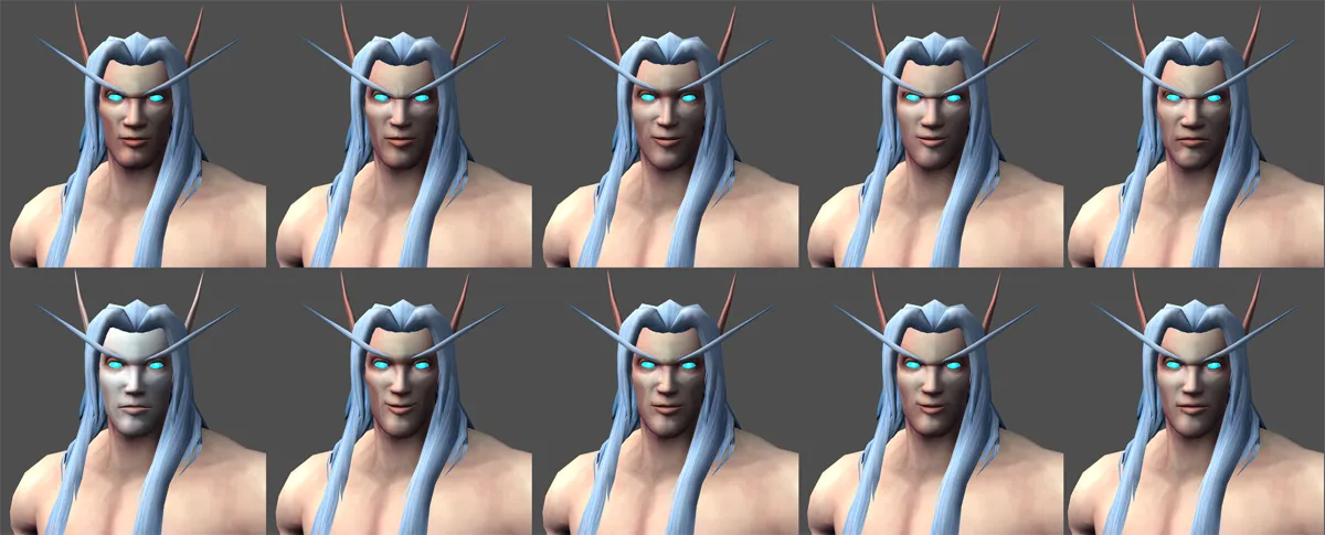 Skyborne Male Face Customizations.