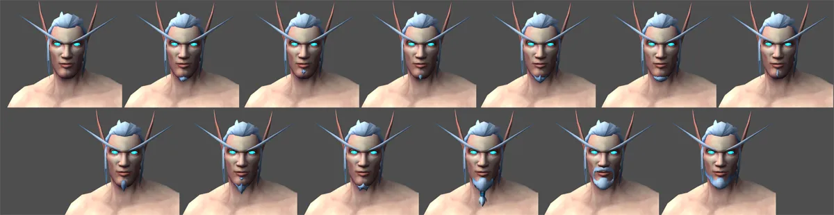 Skyborne Male Facial Hair Customizations.