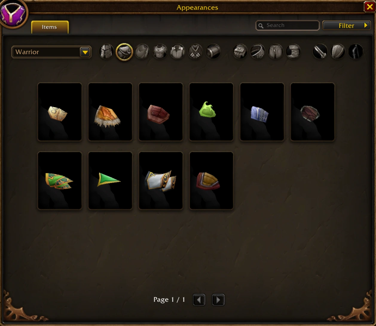 Collections tab