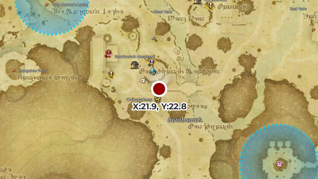 A map of the Central Shroud, showing Lauda's location