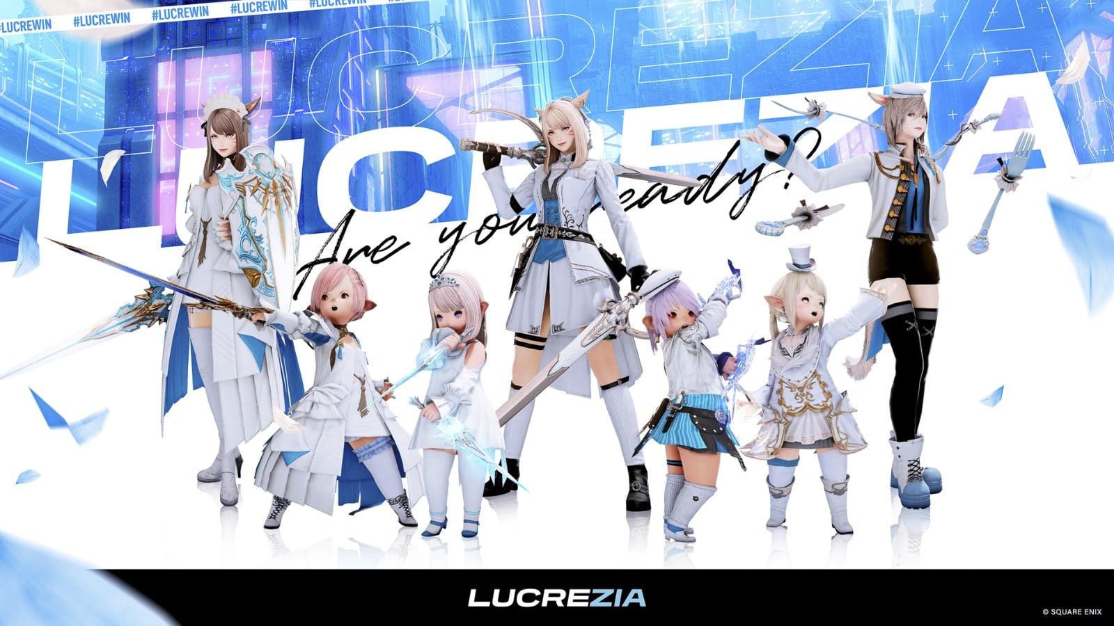 Group image of Lucrezia, a Japanese Crystalline Conflict team