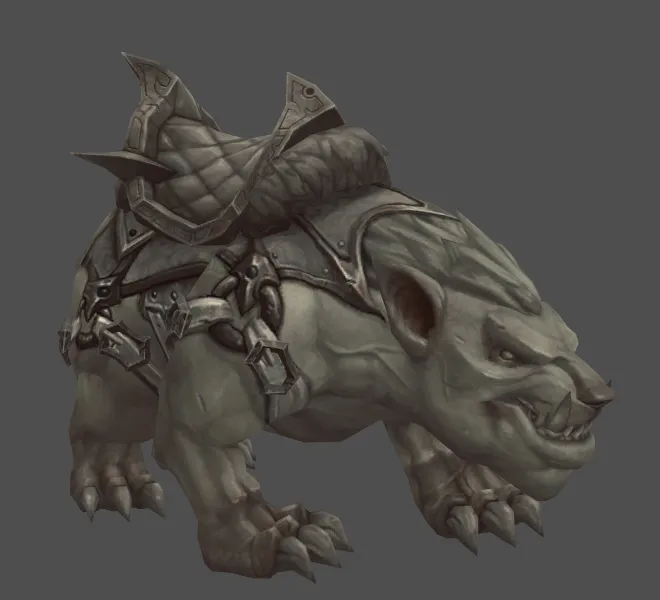 Stone-Carved Crusher mount.